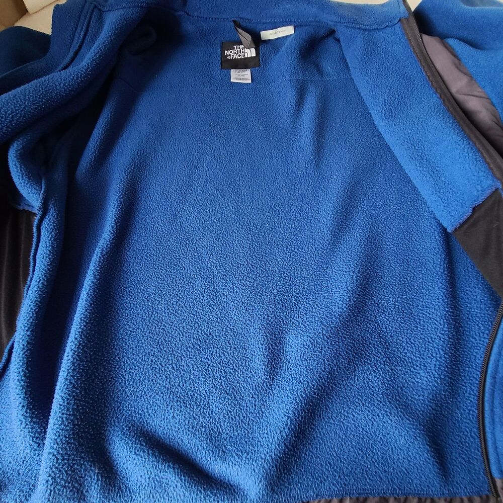The North Face Youth XL Polartec Fleece Jacket Blue Black Full Zip Outdoor - Picture 4 of 10
